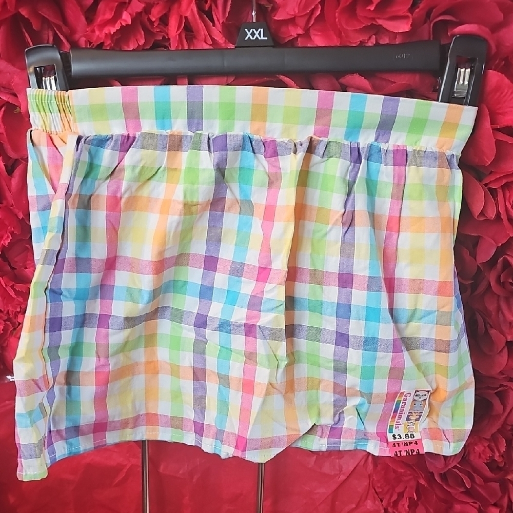 Garanimals Colorful Checkered Kids Skirt Size 4T